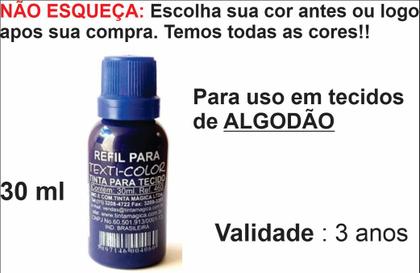 Imagem de Tinta para carimbo tecido rápida almofada N4 sem tinta