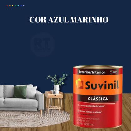 Imagem de Tinta Para Parede Azul Suvinil Clássica 800ml Cor Premium Cor Azul Céu/Cor Azul Tempestade