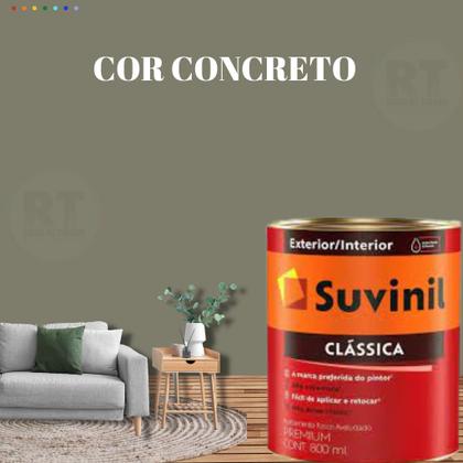 Imagem de Tinta Para Parede Cinza  Suvinil Clássica 800ml Premium
