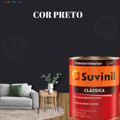 Imagem de Tinta Para Parede Cinza  Suvinil Clássica 800ml Premium