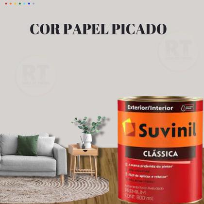 Imagem de Tinta Para Parede Cinza  Suvinil Clássica 800ml Premium