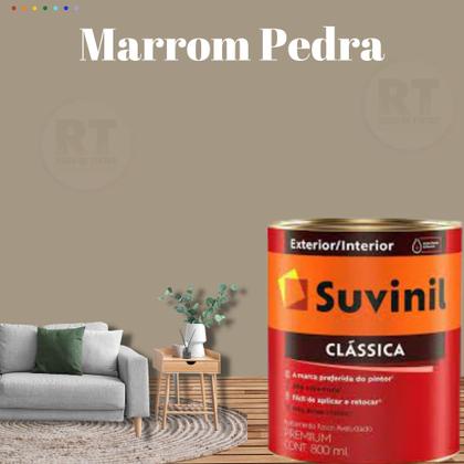 Imagem de Tinta Para Parede Marrom  Suvinil Clássica  Premium Antimofo 800ml