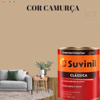 Imagem de Tinta Para Parede Marrom  Suvinil Clássica  Premium Antimofo 800ml