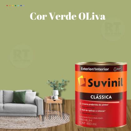 Imagem de Tinta Para Parede Verde Suvinil Clássica Premium Antimofo 800ml