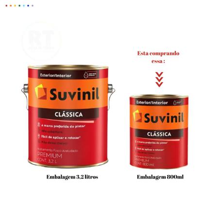 Imagem de Tinta Para Parede Verde Suvinil Clássica Premium Antimofo 800ml