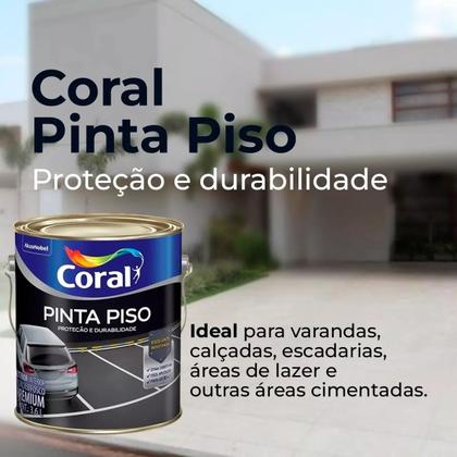 Imagem de Tinta Piso Inter/exte Parede/teto/calçadas 3,6lt Coral Cores