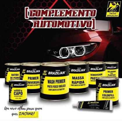 Imagem de Tinta Poliéster Auto Prata Light Met VW 03 900ml Brazilian