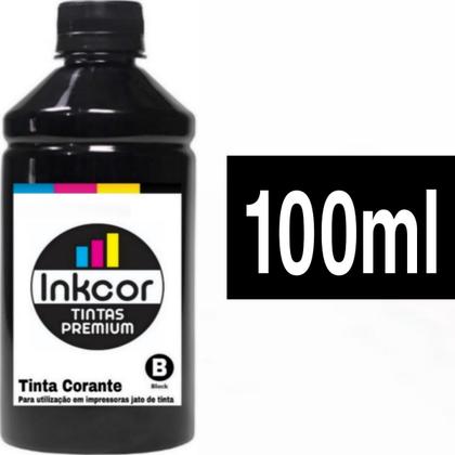 Imagem de Tinta Recarga Compativel com Cartuchos Hp Preta 100ml Hp 662 664 122 60 74