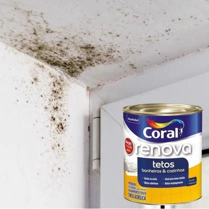 Imagem de Tinta Renova Chega De Mofo Acrilica 900 Ml Branco Coral