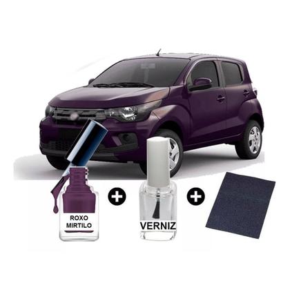 Imagem de Tinta Retoque Tira Risco Carro Fiat Roxo - Mirtilo 