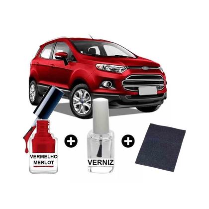 Imagem de Tinta Retoque Tira Risco Carro Ford - Vermelho Merlot