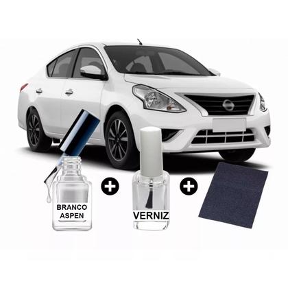 Imagem de Tinta Retoque Tira Risco Carro Nissan Branco - Aspen
