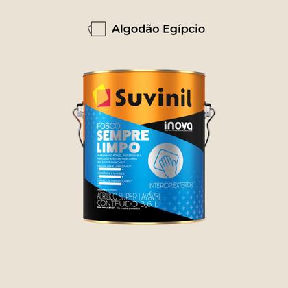 Imagem de Tinta Sempre Limpo Algodão Egípcio Fosco 3,6L Suvinil