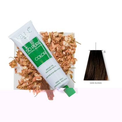Imagem de Tinta So Pure Color Keune 6 Dark Blonde 60ml