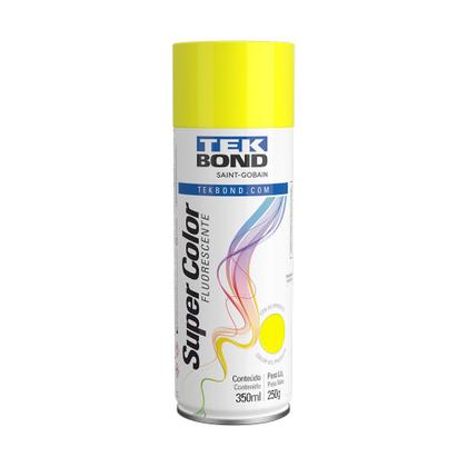 Imagem de Tinta Spray Aerossol Amarelo Fluorescente 350ml 250g TekBond