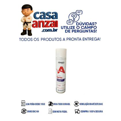 Imagem de Tinta spray anjo kit com 4 uso geral branco fosco 400 ml