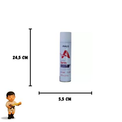 Imagem de Tinta spray anjo kit com 4 uso geral branco fosco 400 ml