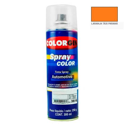 Imagem de Tinta Spray Automotiva LARANJA TÁXI PARANÁ 300ml COLORGIN