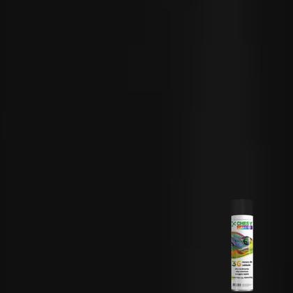 Imagem de Tinta spray chesy uso geral preto semi brilho 210g 400ml chesiquimica