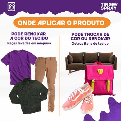 Imagem de Tinta Spray De Tecidos Roupas Estofados Tingespray 120ml