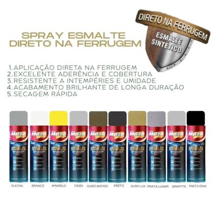 Imagem de Tinta Spray Direto na Ferrugem Maza