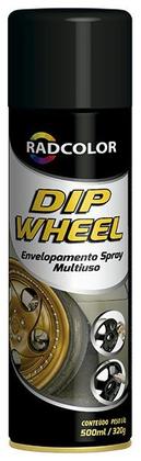 Imagem de Tinta Spray Envelopamento Preto Fosco Roda 500ml
