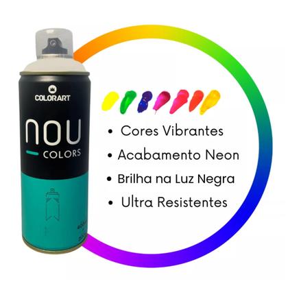Tinta Spray Luminoso Efeito Neon Nou Colors 400ml - Tinta Spray para ...