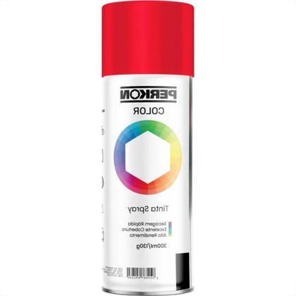 Imagem de Tinta Spray Perkon Luminosa Vermelho 300Ml 7177
