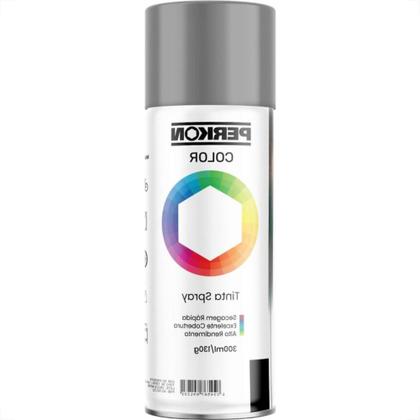 Imagem de Tinta Spray Perkon Uso Geral Cinza Claro 7199