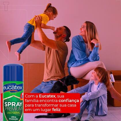 Imagem de Tinta spray premium multi uso eucatex azul escuro 400ml