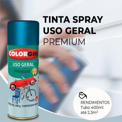 Imagem de Tinta Spray Premium Uso Geral Alto Rendimento 400ml Kit C/3