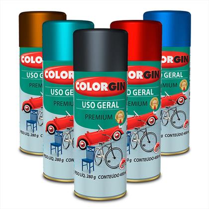 Imagem de Tinta Spray Premium Uso Geral Alto Rendimento 400ml Kit C/3