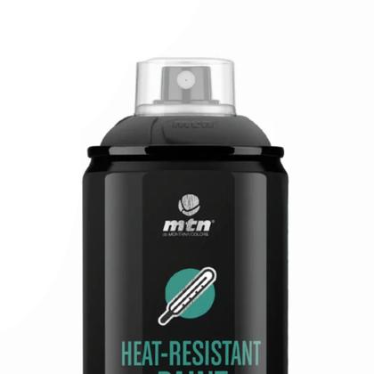 Imagem de Tinta Spray Resistente Ao Calor Preto 400Ml Pro Mtn