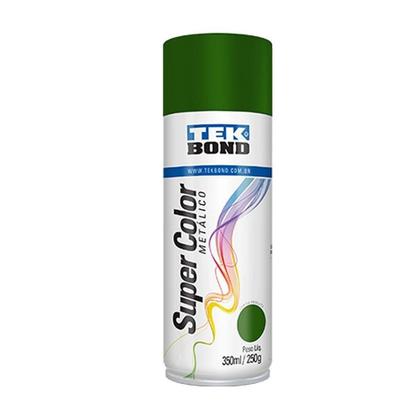 Imagem de Tinta Spray Super Color Metálica Verde 350ml / 250g Tek Bond