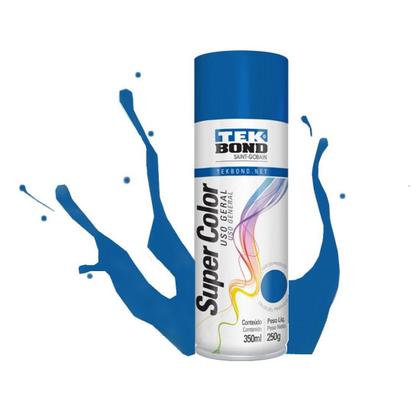 Imagem de Tinta Spray Super Color Uso Geral 350ml Azul Tekbond