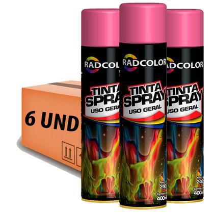 Imagem de Tinta Spray Todas As Cores Uso Geral E Automotivo Cx 6 Latas