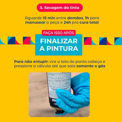 Imagem de Tinta Spray Uso Geral Interno Externo Cores 400ml Chemicolor Artesanato (Escolha sua Cor) 23 Opções