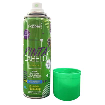 Imagem de Tinta Temporária 150ml Cabelo Verde Fluorescente Carnaval Festa Fantasia Halloween