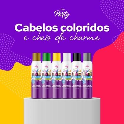 Imagem de Tinta Temporaria Para Cabelo Aeroflex 150ML Várias Cores