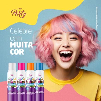 Imagem de Tinta Temporaria Para Cabelo Aeroflex 150ML Várias Cores