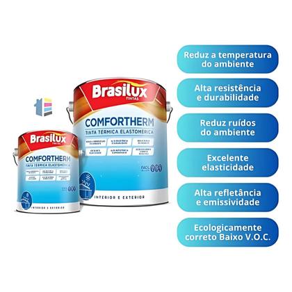 Imagem de Tinta Térmica Elastomérica Comfortherm 18l Reduz Temperatura