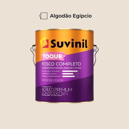 Imagem de Tinta Toque Fosco Completo Algodão Egípcio 3,6L Suvinil