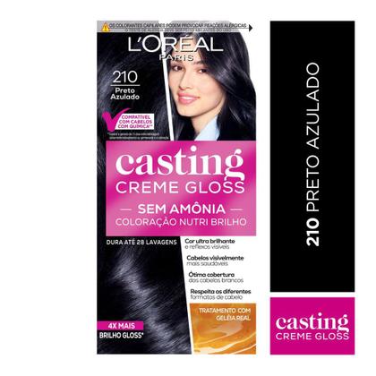 Imagem de Tintura Casting Creme Gloss L'oréal Paris 210 Preto Azulado