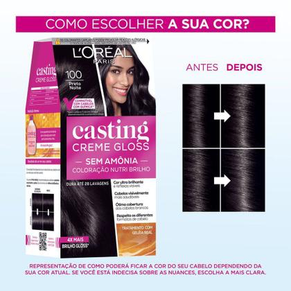 Imagem de Tintura Casting Creme Gloss Preto Noite 100