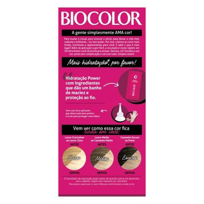Imagem de Tintura de Cabelo Biocolor Louro Cinza Claro Estiloso 8.1