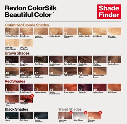 Imagem de Tintura de cabelo Revlon Colorsilk Permanent Brown com cobertura 100% cinza