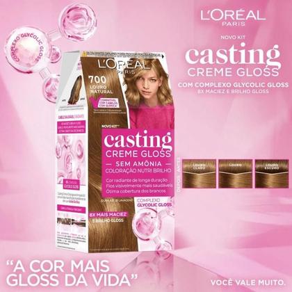 Imagem de Tintura L'Oréal Paris Casting Creme Gloss 700 Louro Natural