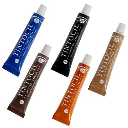 Imagem de Tintura Para Sobrancelhas Barba Com Oxidante Tintocil Spectra Color 2.0 Preto Azulado