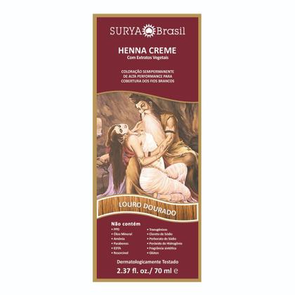 Imagem de Tintura Surya Brasil Henna Creme Tom de Cabelo Louro Dourado