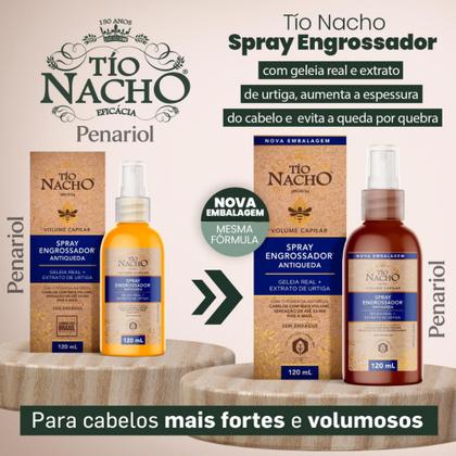 Imagem de Tio Nacho Spray Engrossador Antiqueda com Geleia Real e Extrato de Urtiga, 120ml